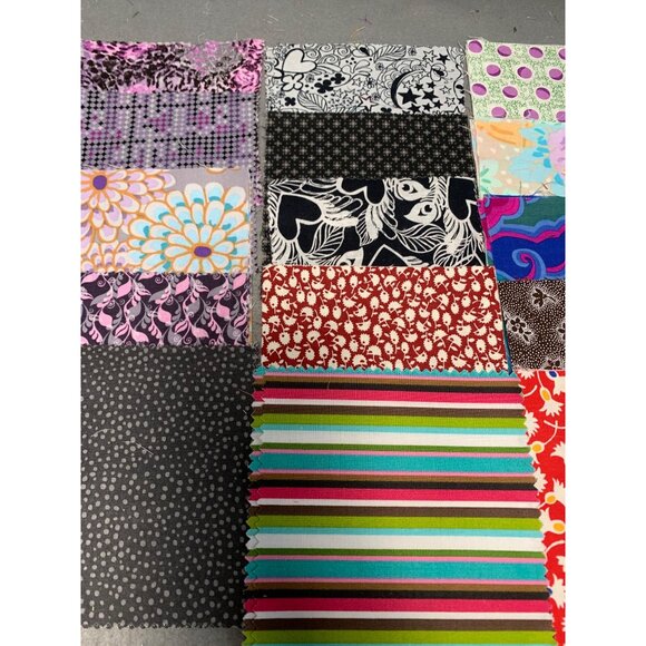 35 Pieces Precut 5" Cotton Quilting Fabric Squares - Sweet Remembrance Dawn Char - Picture 3 of 12